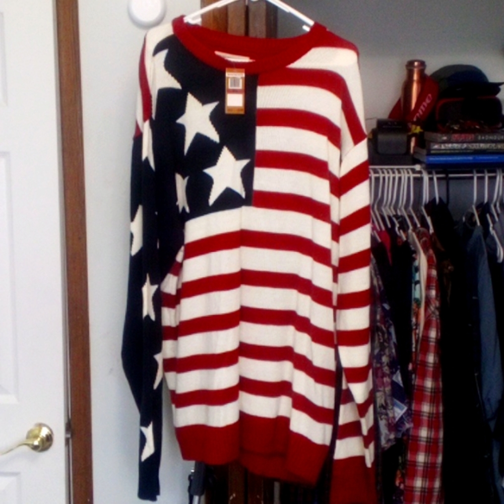 3xl Winchester Sweater red, white, blue